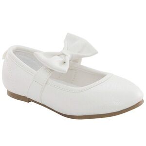 Carter's White Bow Dress Shoes